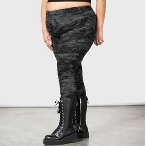 Killstar Tightrope Leggings 4XL distressed